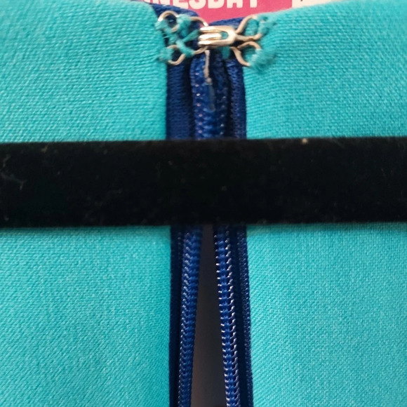 Calvin Klein Royal Blue Sleeveless Square Neck Shealth Dress in Size 12 - Picture 10 of 12